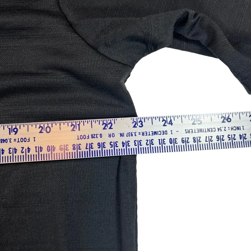 Adidas Golf Polo Shirt Mens M Black Performance‎ Short Sleeve